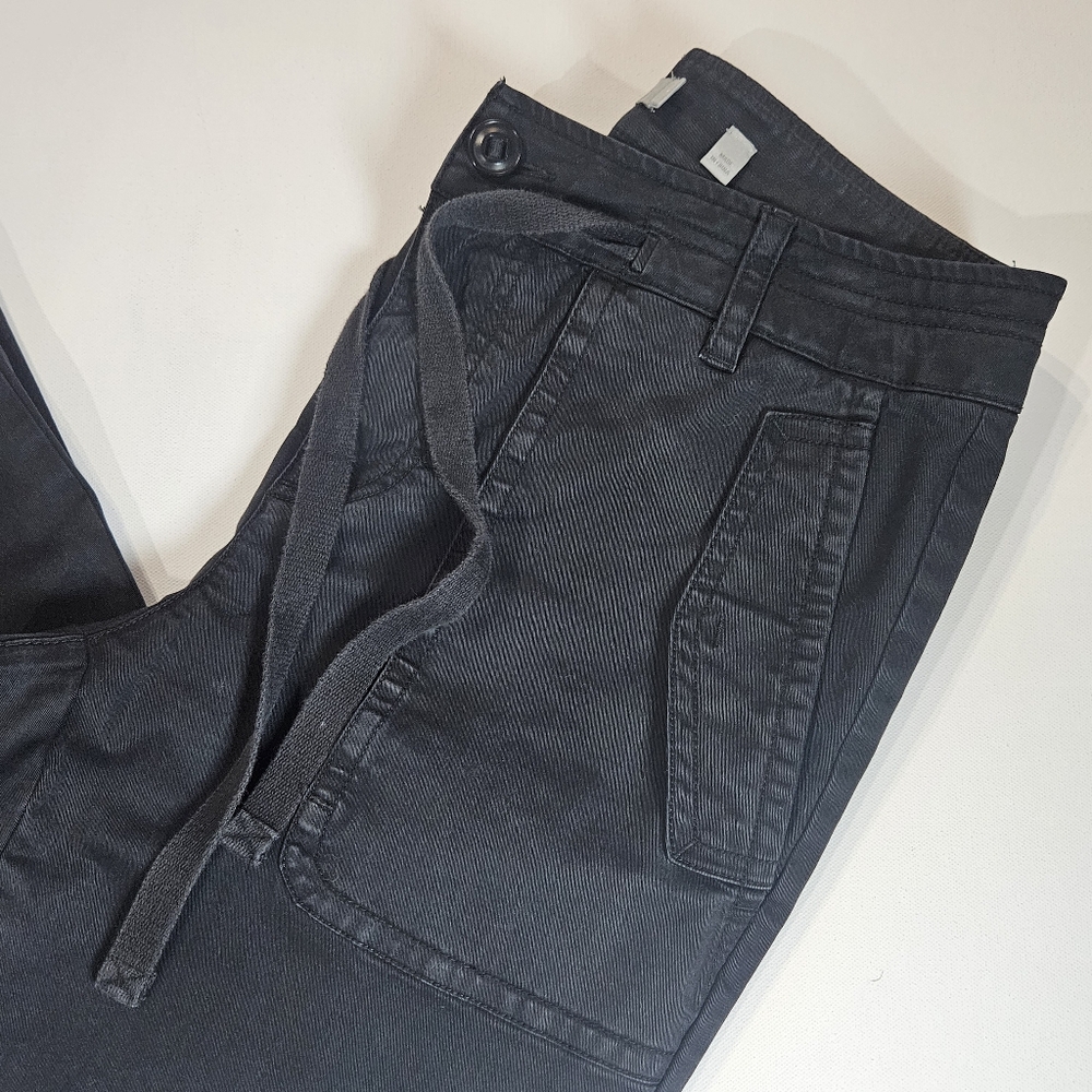 Vince Womens Casual Pants Size 8 Black Adjustable Straight Leg Goth Grunge Style - Picture 3 of 11